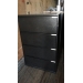 Meridian Black 4 Drawer Lateral File Cabinet Locking 36 x 18